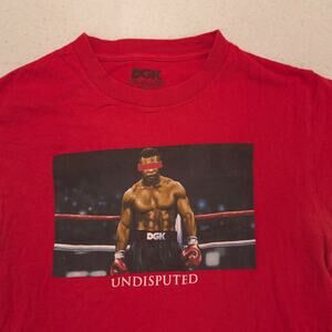 DGK Mike Tyson Short Sleeve Graphic Crew Neck Shirt Mens Size Small S Red